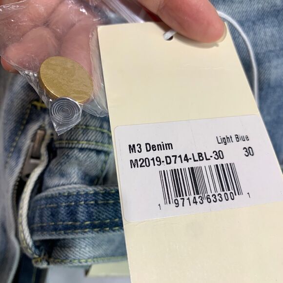 Mnml skinny ankle zipped distressed jeans - Picture 7 of 13